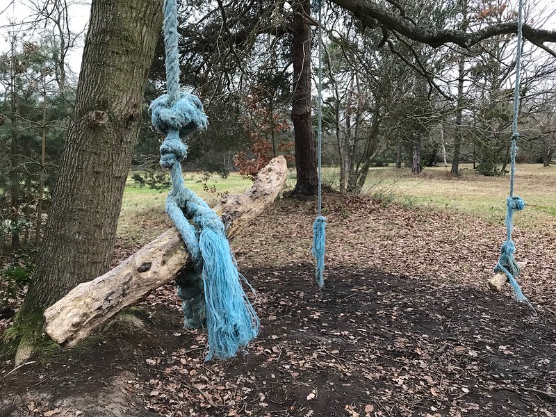 A rope swing